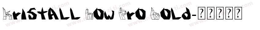 Kristall Now Pro Bold字体转换